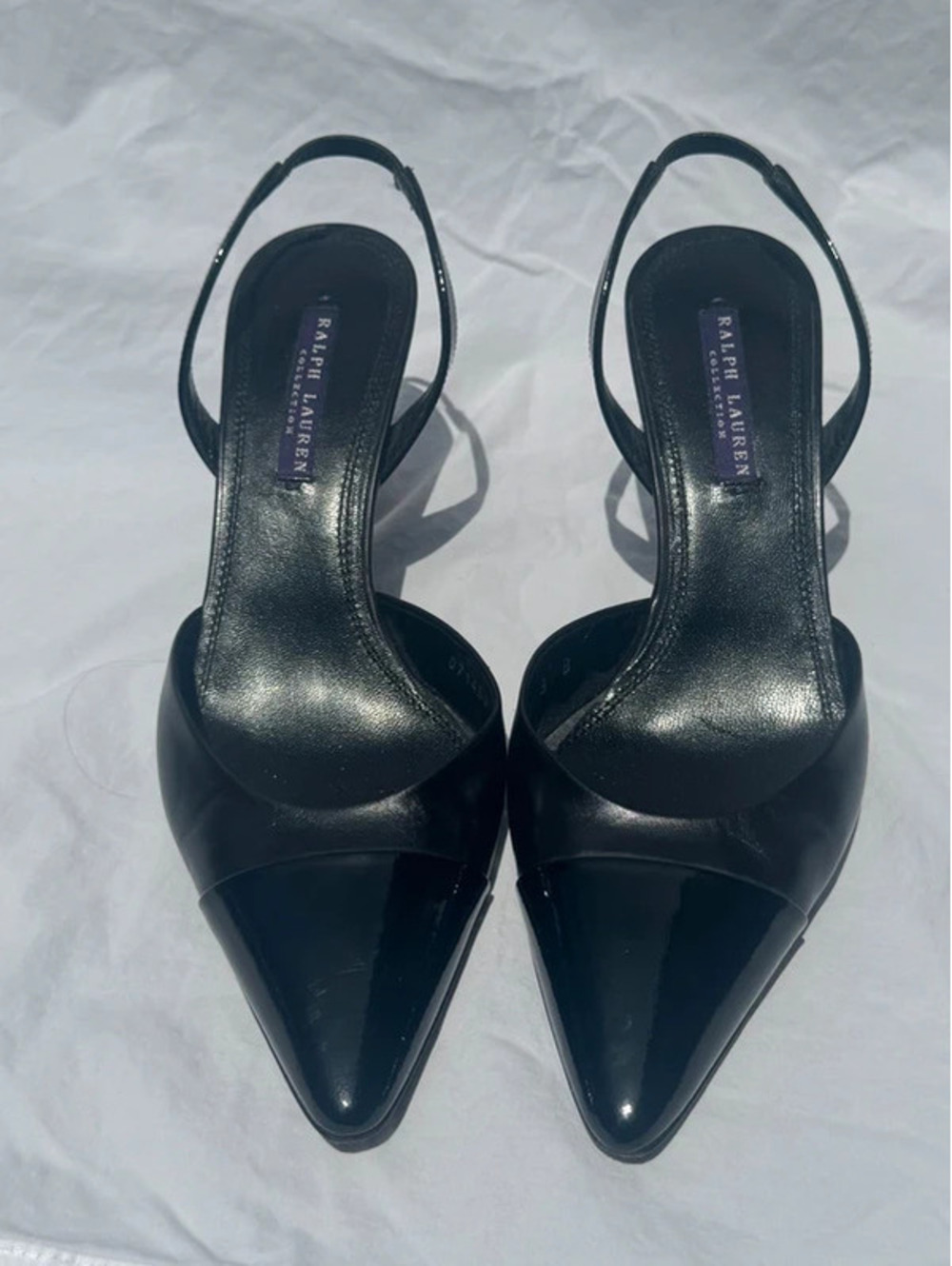 Purple Label sling back heels Ralph Lauren Collection